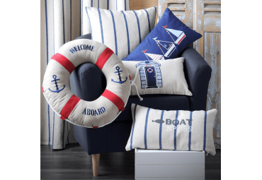 Coussin Saint-Trop marine