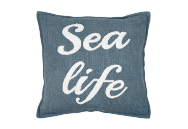 Coussin Arcachon cobalt