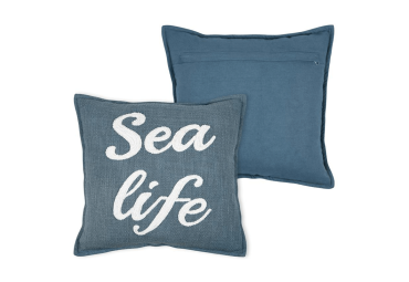 Coussin Arcachon cobalt