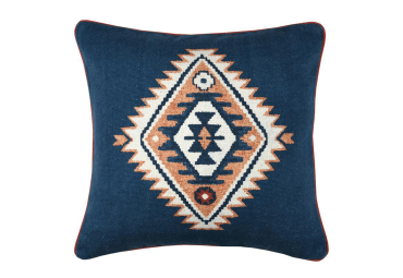 Coussin Lousiane bleu