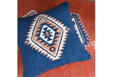 Coussin Lousiane bleu