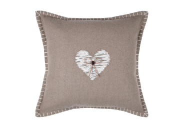 Coussin Meane taupe