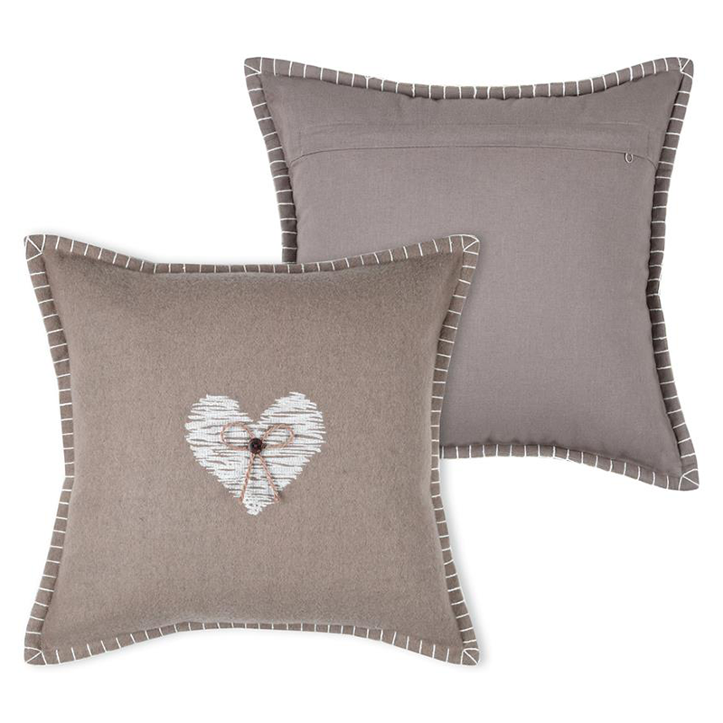 Coussin Meane taupe